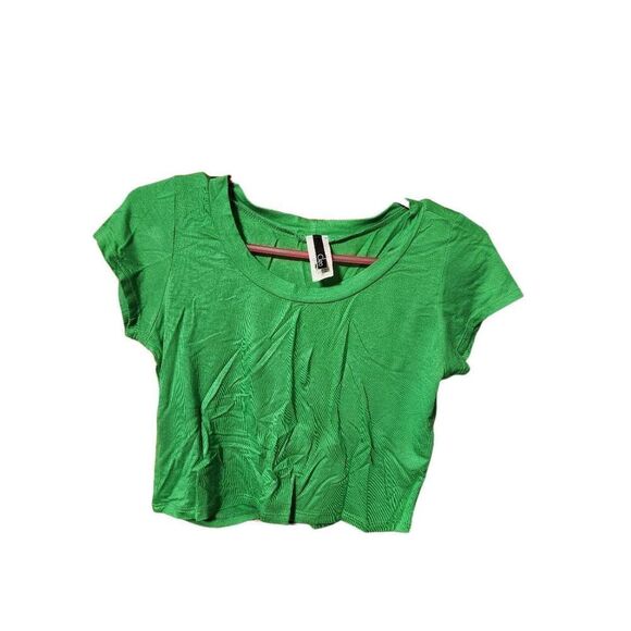 Cleo 2X green plain top - Picture 1 of 8